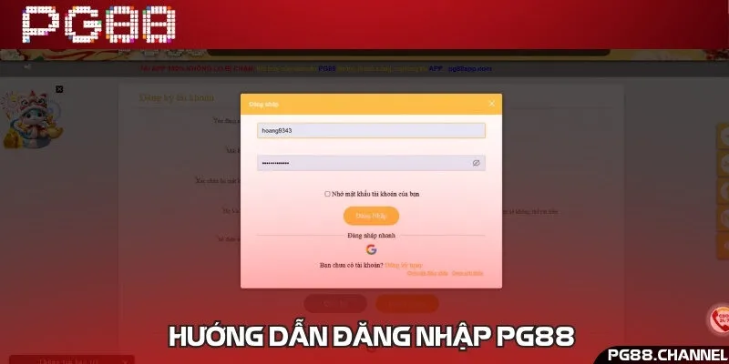 Có thể sử dụng tài khoản chính thức và tài khoản Google để đăng nhập